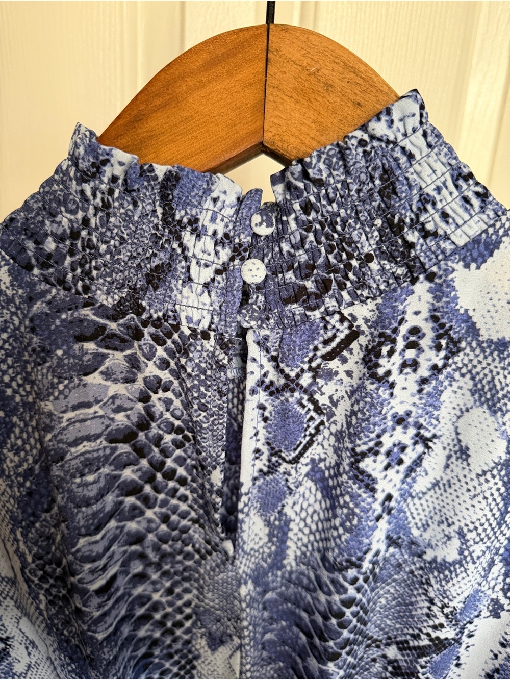 Nanette Lepore Blue Snake-Print‎ Sleeveless Midi Dress. Sz 12 - Picture 8 of 10
